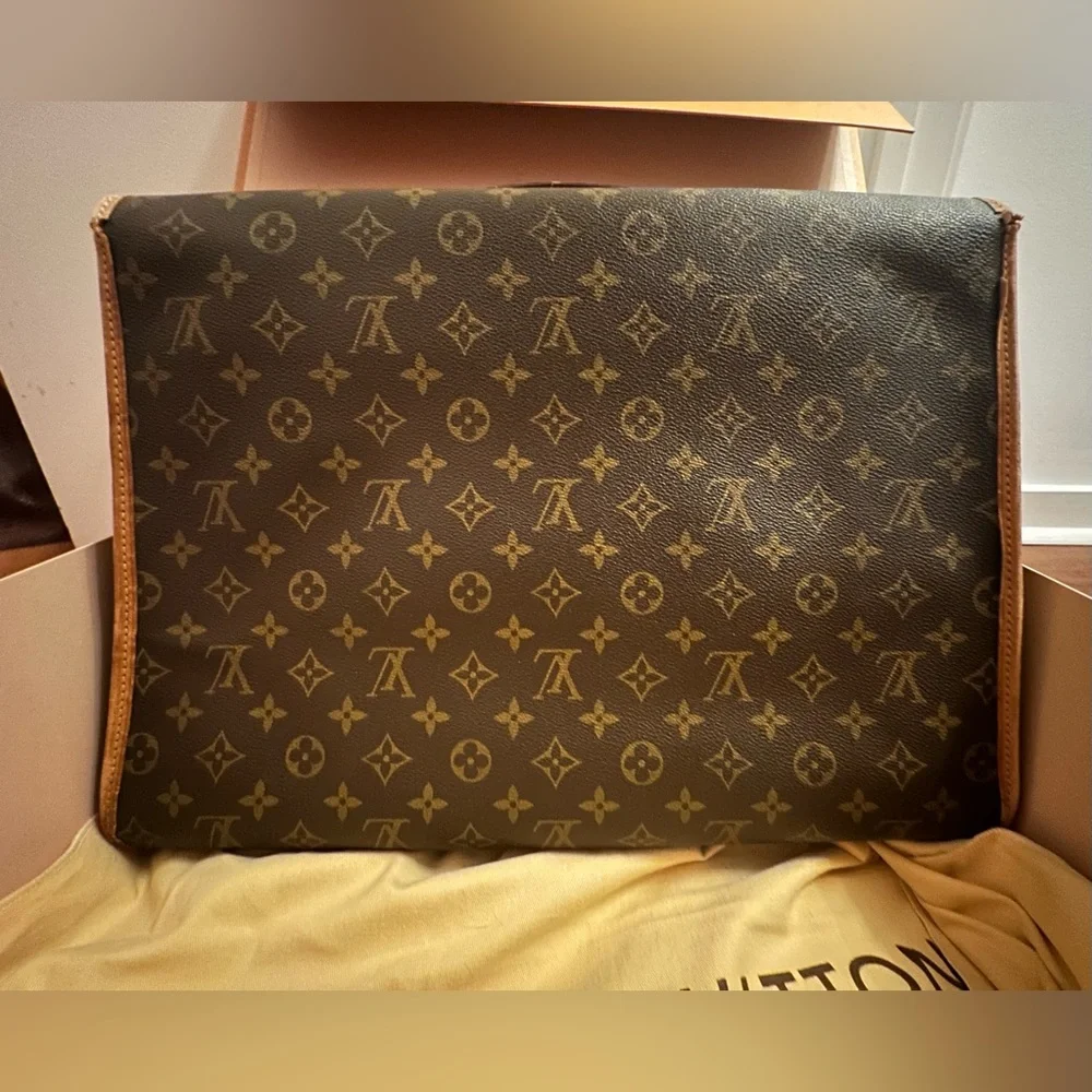 Louis Vuitton Monogram Handbag Bel Air travel Luggage Briefcase LV unisex